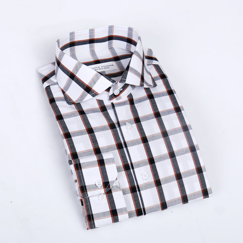 943 cotton modern check shirt